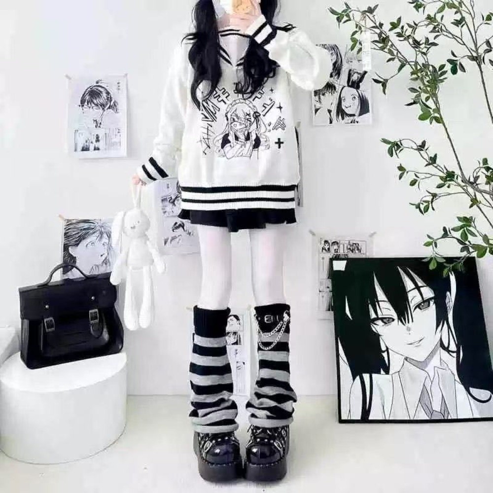 ปลอกขาไหมพรมสไตล์ญี่ปุ่นฮาราจู - Boot Sock Slouchy บทวิจารณ์และราคา