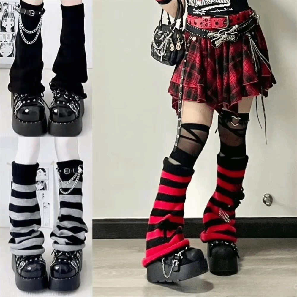 ปลอกขาไหมพรมสไตล์ญี่ปุ่นฮาราจู - Boot Sock Slouchy บทวิจารณ์และราคา