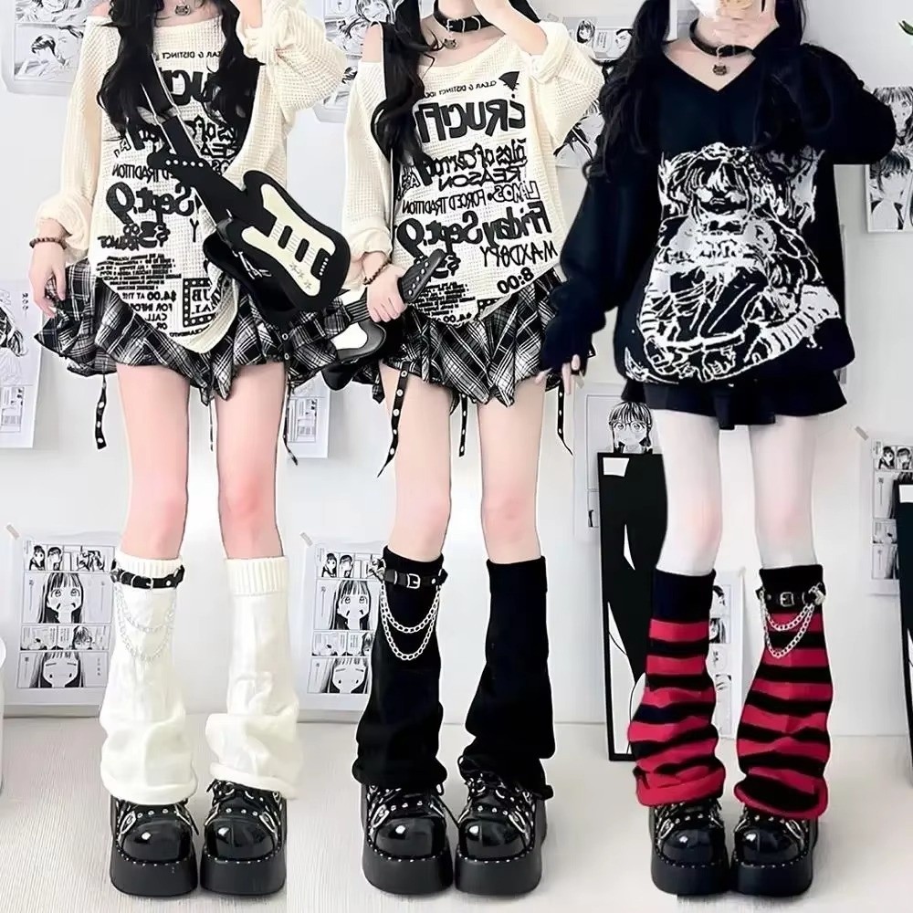 ปลอกขาไหมพรมสไตล์ญี่ปุ่นฮาราจู - Boot Sock Slouchy บทวิจารณ์และราคา