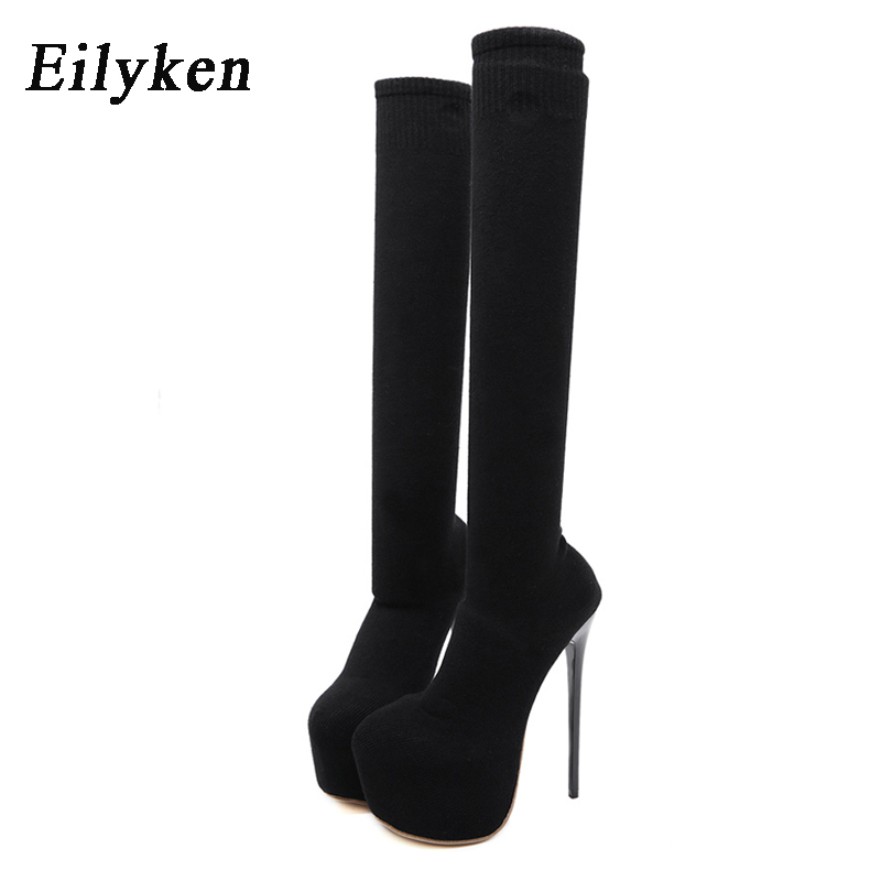 Eilyken 17 ซม.รองเท้าส้นสูงผู้ - Knee High Sock Women บทวิจารณ์และราคา