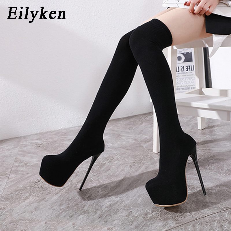 Eilyken 17 ซม.รองเท้าส้นสูงผู้ - Knee High Sock Women บทวิจารณ์และราคา