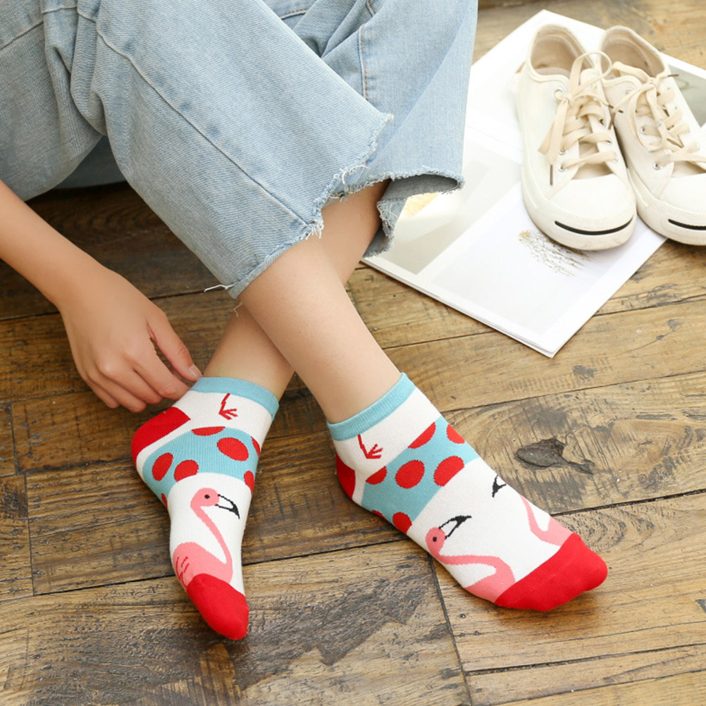 ถุงเท้าสั้นผู้หญิงผ้าฝ้าย 5 คู - Invisibility Sock Loafer บทวิจารณ์และราคา