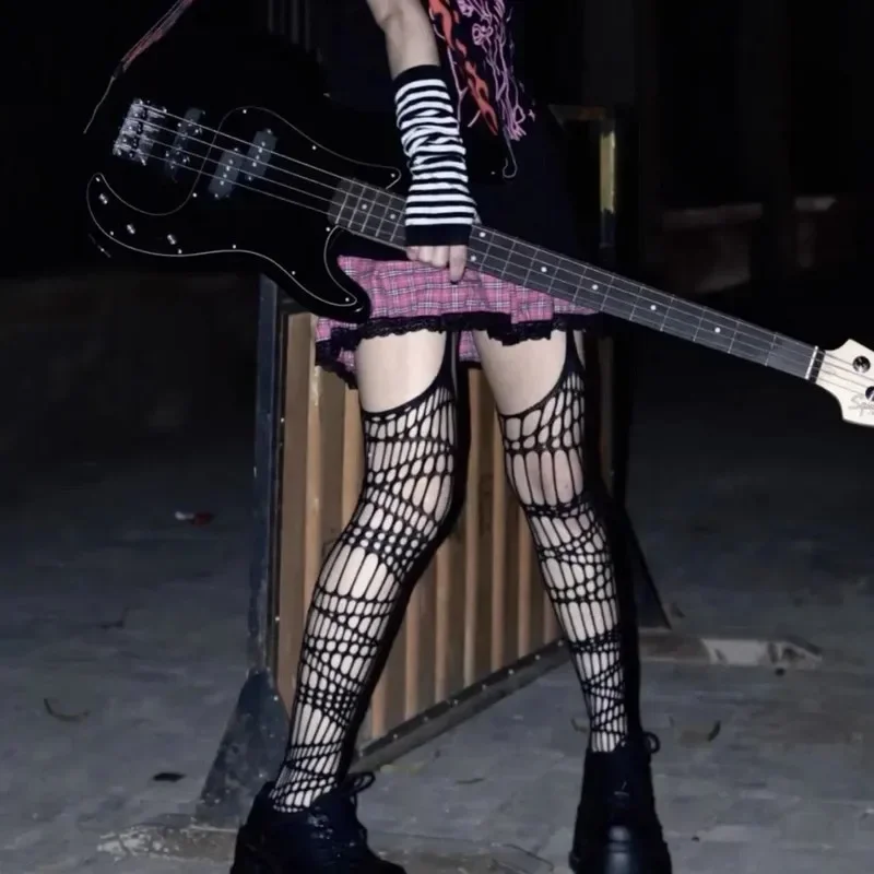 Lolita Gothic Girls Hollow Out - Tights Pantyhose Sheer บทวิจารณ์และราคา