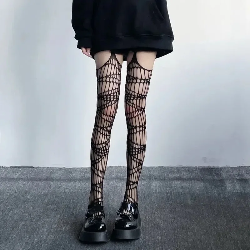 Lolita Gothic Girls Hollow Out - Tights Pantyhose Sheer บทวิจารณ์และราคา