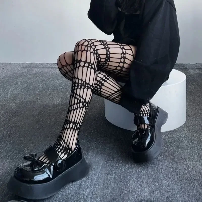 Lolita Gothic Girls Hollow Out - Tights Pantyhose Sheer บทวิจารณ์และราคา