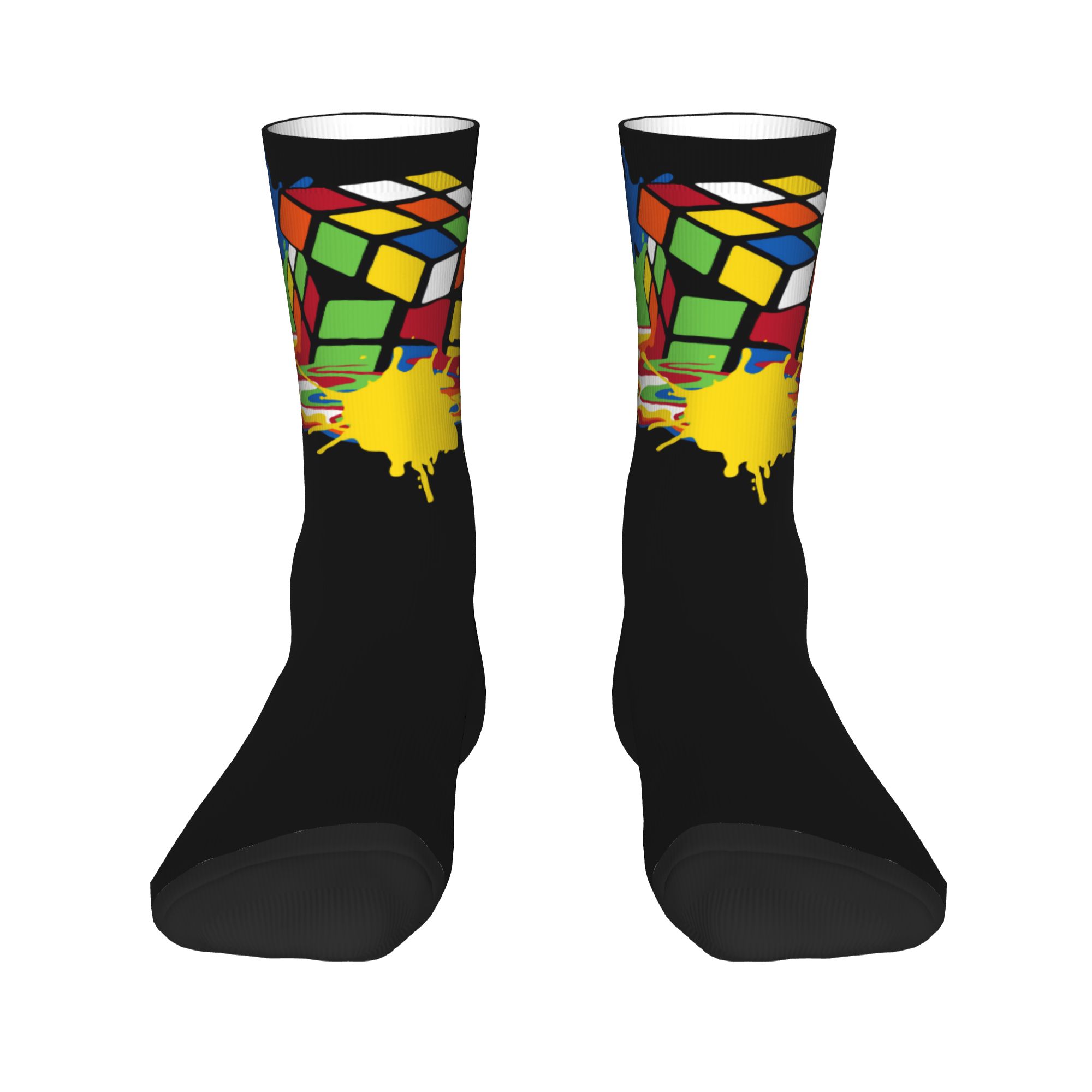 ถุงเท้าลายรูบิกส์คิวบ์แบบกำหนด - Dress Sock Men บทวิจารณ์และราคา