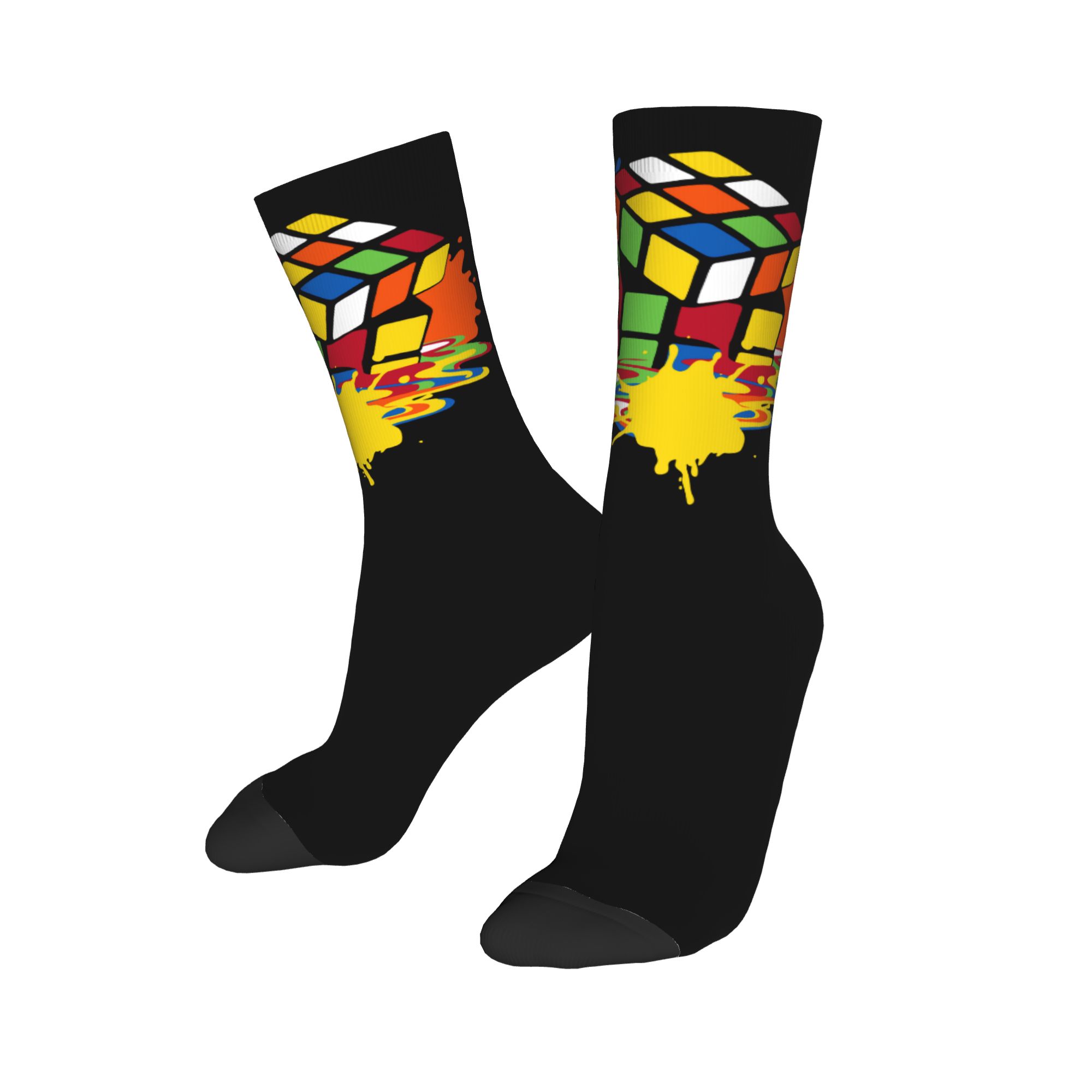 ถุงเท้าลายรูบิกส์คิวบ์แบบกำหนด - Dress Sock Men บทวิจารณ์และราคา